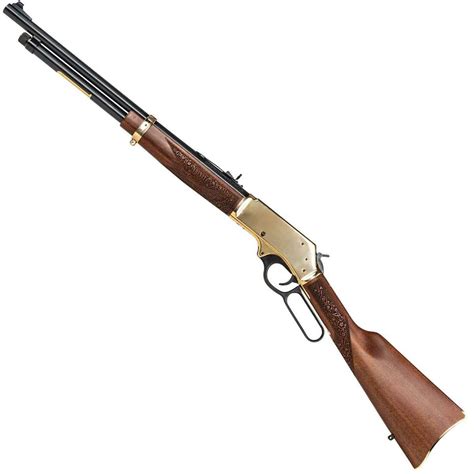 Henry Side Gate Blued/Polished Brass Lever Action Rifle - 45-70 ...