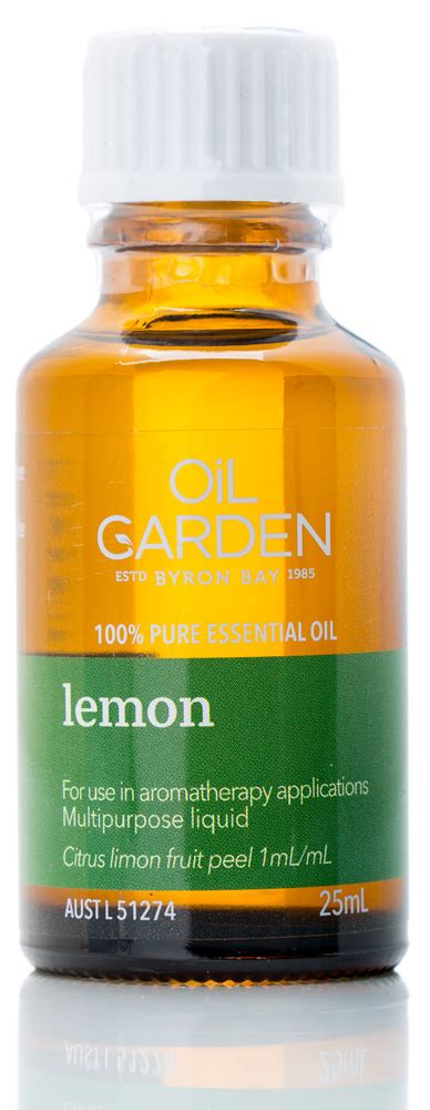 Oil Garden Aromatherapy Lemon Oil 25ml - Health Food Direct