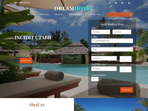 20 Best Free Hotel Booking Html Website Templates | Ventasoftware