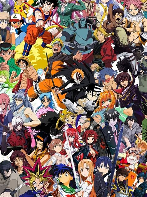 Greatest Anime Collage Poster Digital Art by Jeffery Hampton