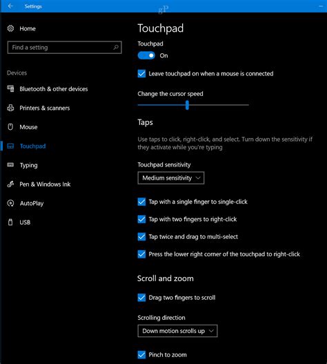 Windows 10 Tip: Disable the Touchpad when a Mouse is Connected