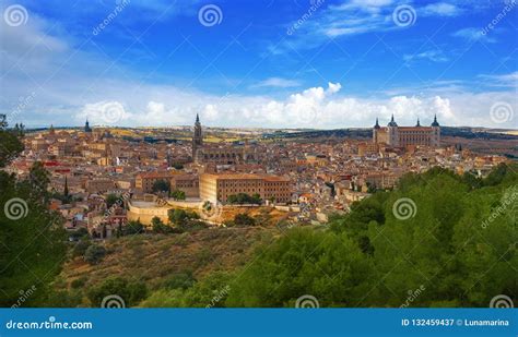 Toledo Skyline in Castile La Mancha Spain Stock Image - Image of spain ...