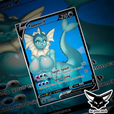 Vaporeon Pokemon Card full Art Pokemon V Vaporeon Custom Holographic ...