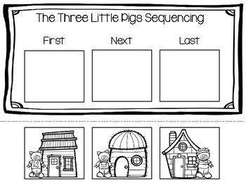 Three Little Pigs Sequencing | Three little pigs, Little pigs, Three ...