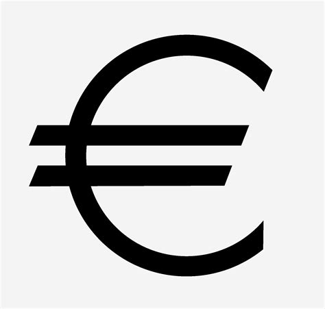 Euro symbol official bitmap and vector image download - ClipArt Best ...