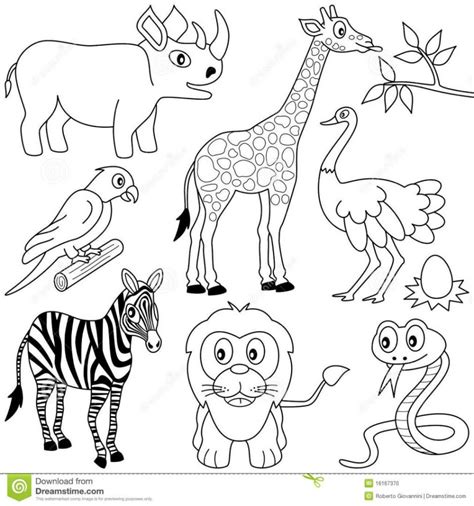 African Safari Animals Coloring Pages at GetColorings.com | Free ...