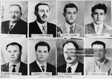 Members Of Sicilian Mafia Portraits Nachrichtenfoto - Getty Images