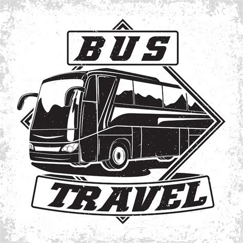 Premium Vector | Bus travel company logo design