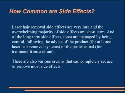 Laser Hair Removal Side Effects - YouTube