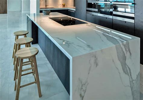 Waterfall Edge Quartz Countertop – Countertops Ideas