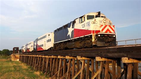 Trinity Railway Express Action! Dallas Fort Worth Trains - YouTube