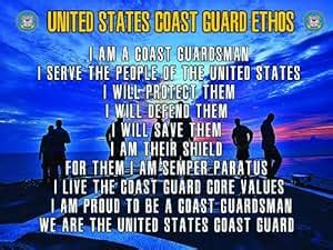 Amazon.com: Coast Guard Poster Coast Guard Creed USCG Gifts USCG 18X24 ...