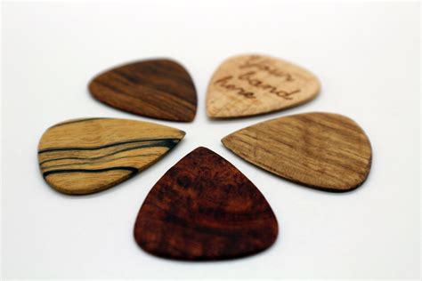 Custom Made Handmade Wood Guitar Picks by Wood Recycled | CustomMade.com