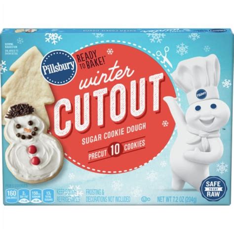 Pillsbury Ready to Bake!™ Winter Cut Out Sugar Cookie Dough, 7.2 oz ...