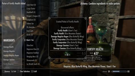 Best Potions in Skyrim - Skyrim Potions Guide - Includes Alchemy Recipes