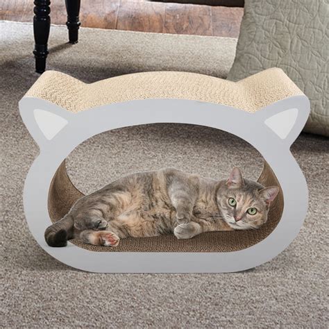 Jaxpety Cat Scratcher Cardboard With Catnip Recycle Corrugated Lounge ...