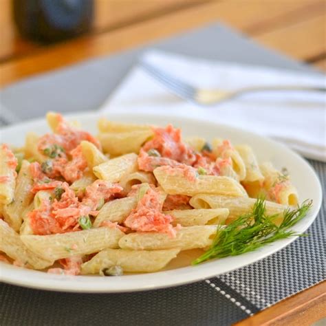 Pasta with Smoked Salmon and Cream Cheese Sauce - Salu Salo Recipes