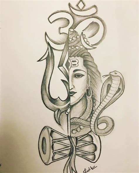 Har Har Mahadev🙏🏻 follow @sketch_on_insta #mahadev #shiva #shankar # ...