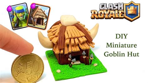 DIY Clash Royale Miniature Goblin Hut - Polymer clay tutorial - YouTube