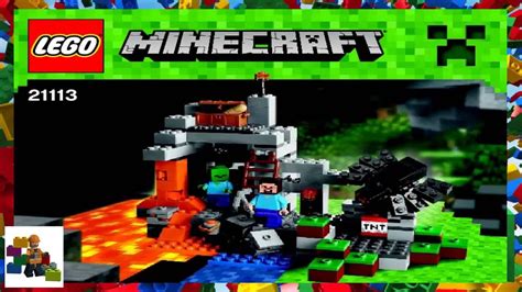 LEGO Instructions - Minecraft - 21113 - The Cave - YouTube