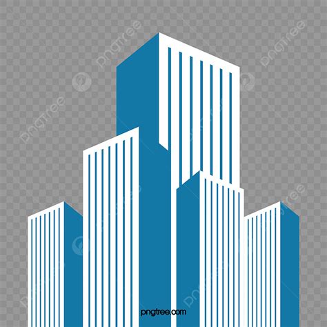 Build Clipart Vector, Building Vector, Simple, Blue PNG Image For Free ...