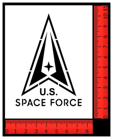 U.S. Space Force Insignia United States Air Force Stencil FAST - Etsy