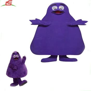 Hot Sale Cartoon Character Purple Monster Grimace Mascot Costume - Buy ...