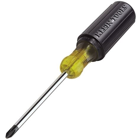 Klein Tools #2 Phillips Screwdriver with 4 Inch Round Shank - Columbia ...