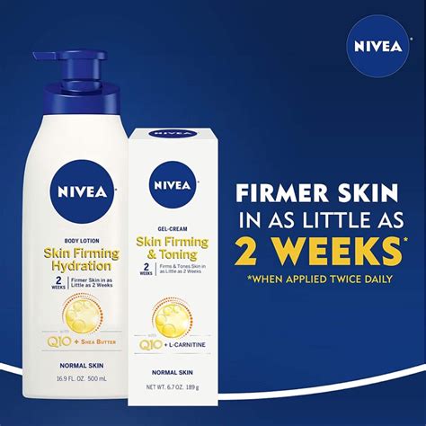 NIVEA Skin Firming Variety 2 Pack - Includes Skin Firming Lotion (16.9 ...