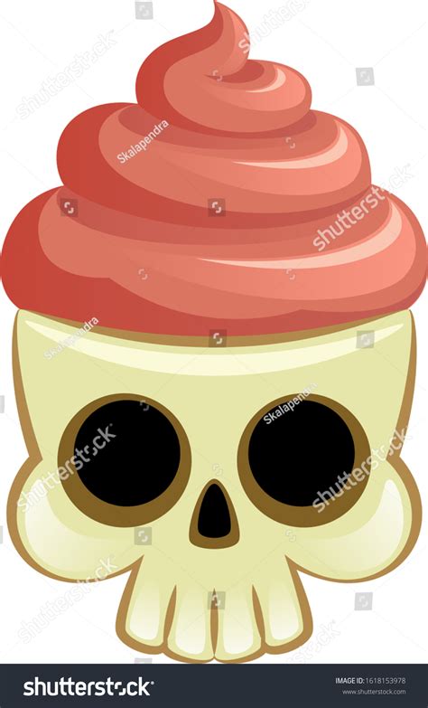 Funny Skull On White Background Stock Vector (Royalty Free) 1618153978 ...