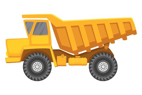 Dump Truck Cartoon Icon. Industrial Vehi Graphic by onyxproj · Creative ...