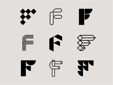 Letter F exploration by Milos Bojkovic on Dribbble