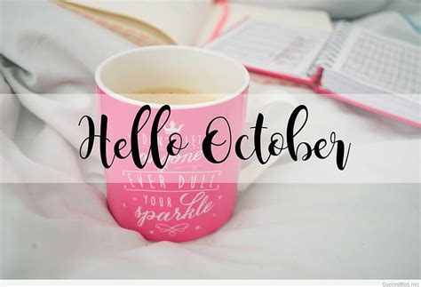 Hello October , Hello October, Hello October Fall Quotes HD wallpaper ...