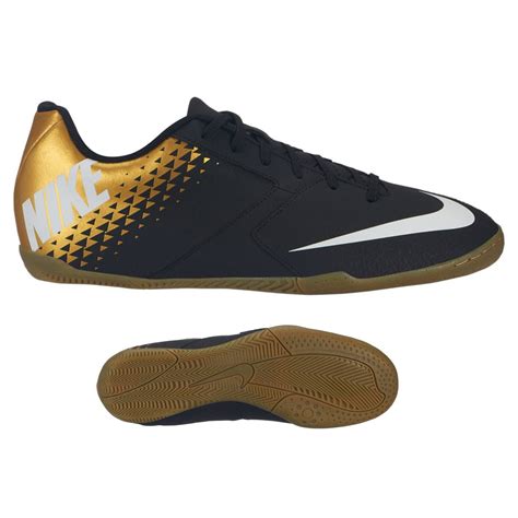 Nike Bomba Indoor Soccer Shoes (Black/Gold) @ SoccerEvolution