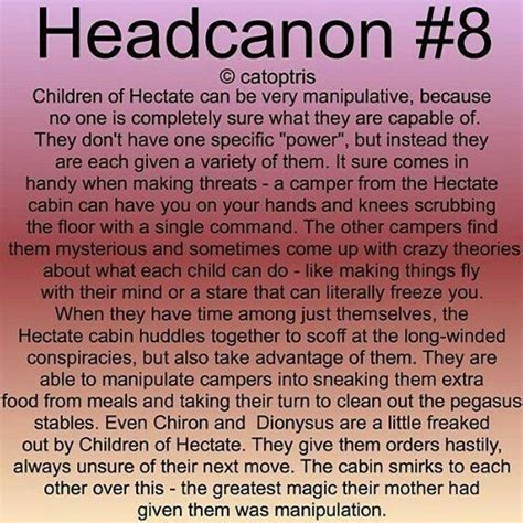 Children of Hecate Headcanon 🔮 | Percy jackson fanfic, Percy jackson ...