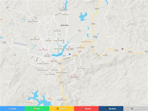 Da Lat Neighborhood Map