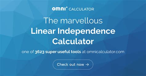 Linear Independence Calculator