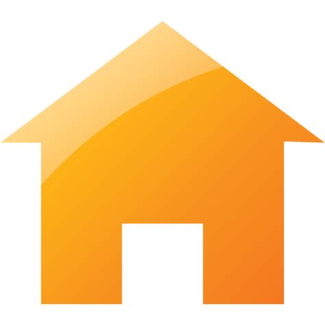 Web 2 orange home 7 icon - Free web 2 orange home icons - Web 2 orange ...