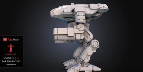 3D Printed FanArt Battletech Marauder 3D Model Assembly Kit by Maverik ...