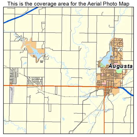 Aerial Photography Map of Augusta, KS Kansas