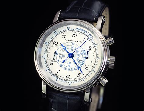 Custom RGM Classic Chronograph Model 455 with Enamel dial — RGM Watch Co.