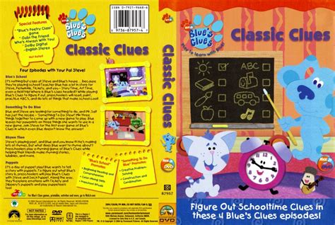 Blues Clues Classic Clues - TV DVD Scanned Covers - Blues Clues Classic ...