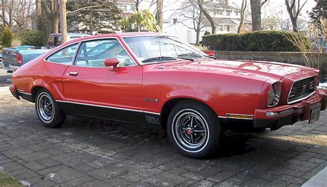 Bright Red 1974 Mach 1 Ford Mustang II Hatchback