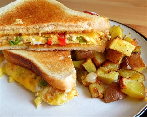 The English Kitchen: Baked Western Sandwich with Oven Hash Browns