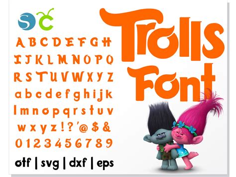 Trolls font OTF, Trolls Font SVG Cricut, Baby font svg, Baby | Inspire ...