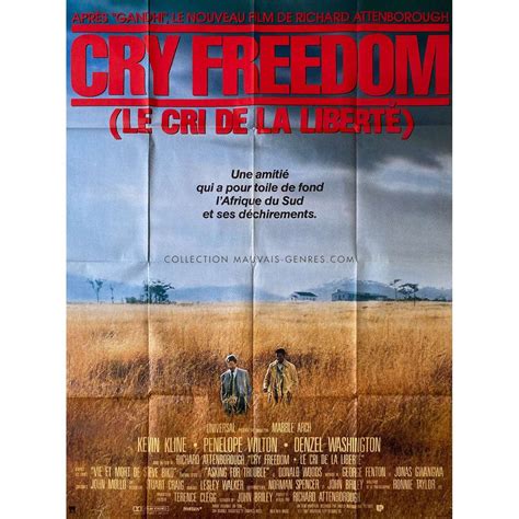 CRY FREEDOM French Movie Poster - 47x63 in. - 1987