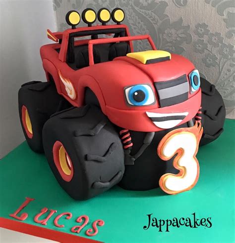 Blaze and the monster machines cake Blaze Birthday Cake, Monster Truck ...