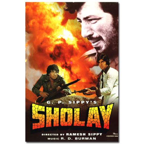 Sholay Movie Poster - bollywood posters [sholayposterQE0] Buy online ...