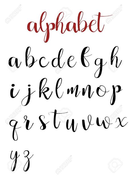 Font Hand Lettering, Lettering Alphabet Handwritten, Brush Pen ...