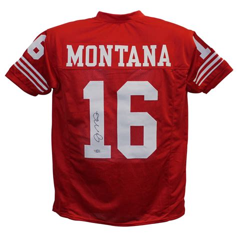 Joe Montana Autographed/Signed Pro Style Red XL Jersey Tristar 26376 ...